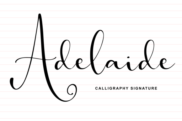 Adelaide: A Signature Typeface for Authentic Handwritten Expression