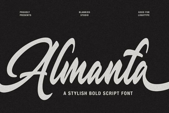 Almanta – A Stylish Bold Script Font for Modern Design