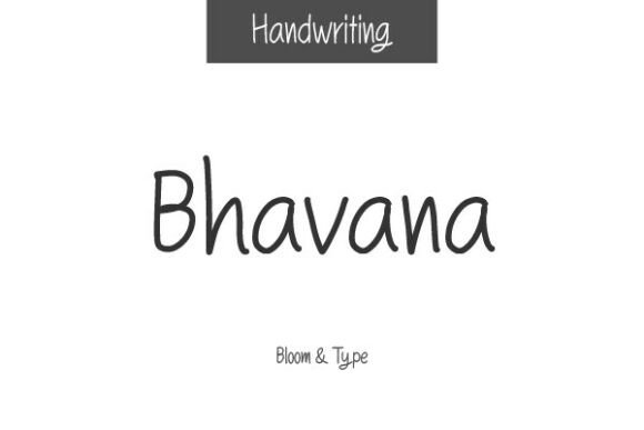 Bhavana: A Handwritten Font That Adds Personality to Your Designs
