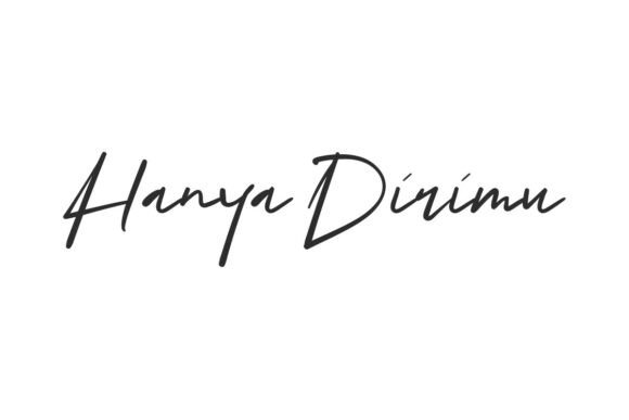 Discover the Beauty of Hanya Dirimu: A Feminine Handwritten Font for Creative Expression