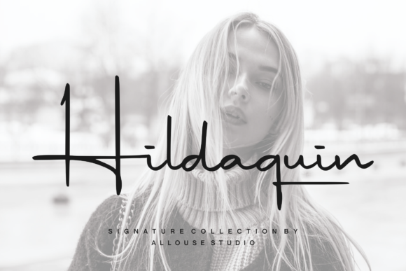 Discover the Elegance of Hildaquin: A Handwritten Font for Every Design Need