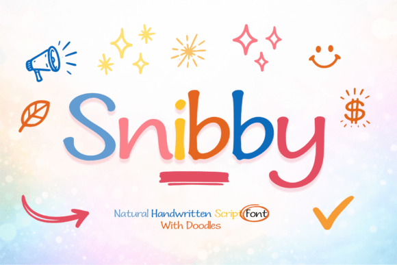 Introducing Snibby: A Zesty Handwritten Typeface for Creative Expression