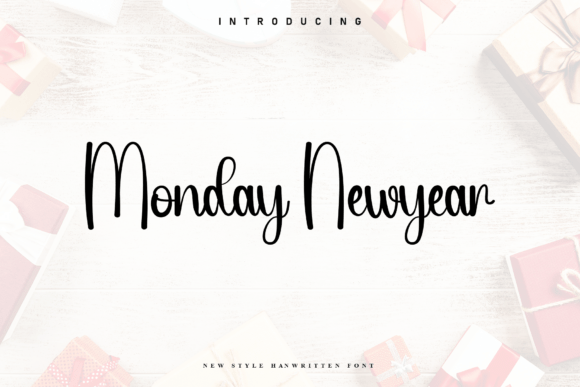 Monday Newyear: A Handwritten Font with Heart