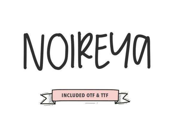 Noireya: A Bold Handwritten Brush Font for Creative Expression