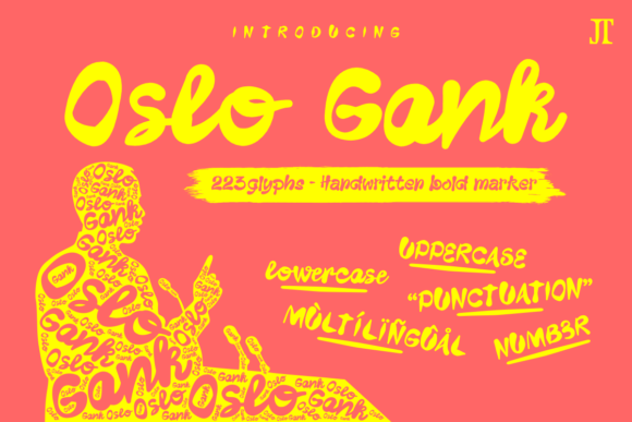 Oslo Gank Font: A Bold Handwritten Style for Modern Design