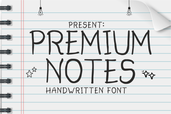 Premium Notes: A Handwritten Font for Clarity and Style
