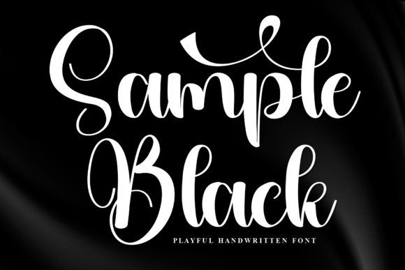 Sample Black Font: A Playful Handwritten Script for Creative Expression