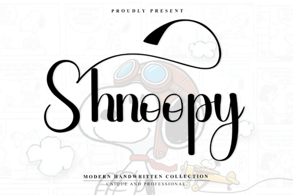 Shnoopy: A Stylish Handwritten Font for Creative Design