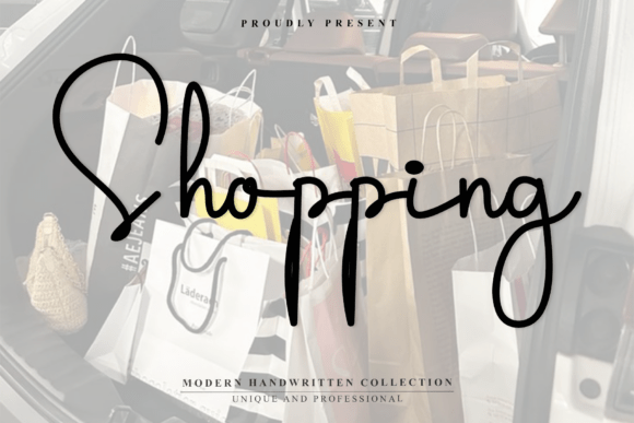 Shooping: A Font That Brings Handmade Charm to Modern Design