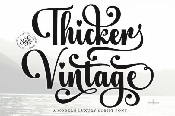 Thicker Vintage: A Timeless Blend of Classic and Modern Typography