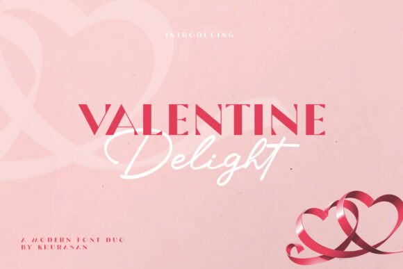 Valentine Delight Duo – A Romantic Font Pair for Love Stories