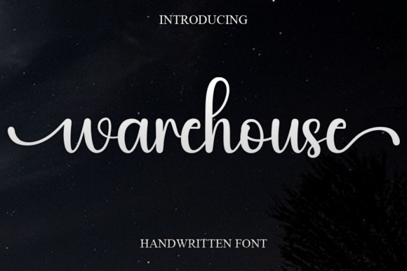 Warehouse Font: A Sweet and Cursive Handwritten Style for Elegant Design